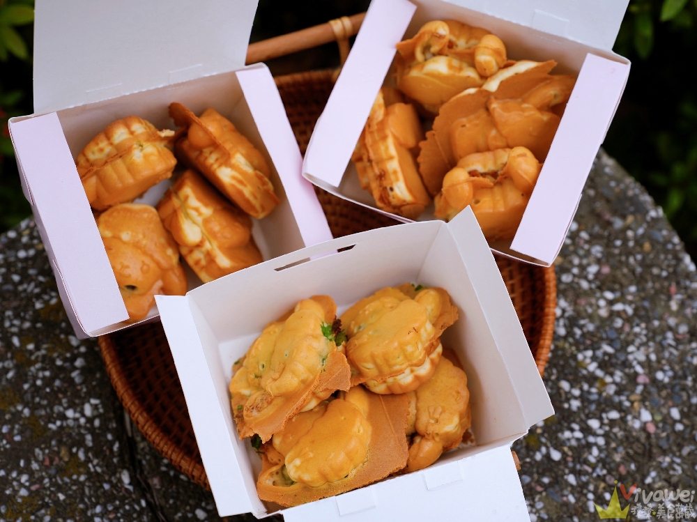 苗栗頭份美食｜『羊太咬咬 創意雞蛋燒』平日限定的療癒系下午茶！黑糖麻糬爆餡+香菜皮蛋創意口味雞蛋糕！