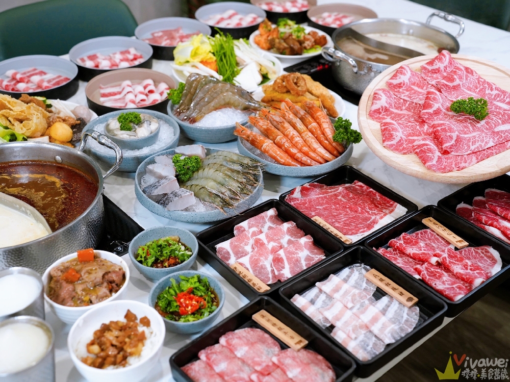 苗栗頭份美食｜『鼎熹華韻鍋物』超狂火鍋自助吧吃到飽！肉盤+海鮮+菜盤任你拿～還有熟食,炸物,罐裝啤酒,甜點,雪花冰,多款冰品！