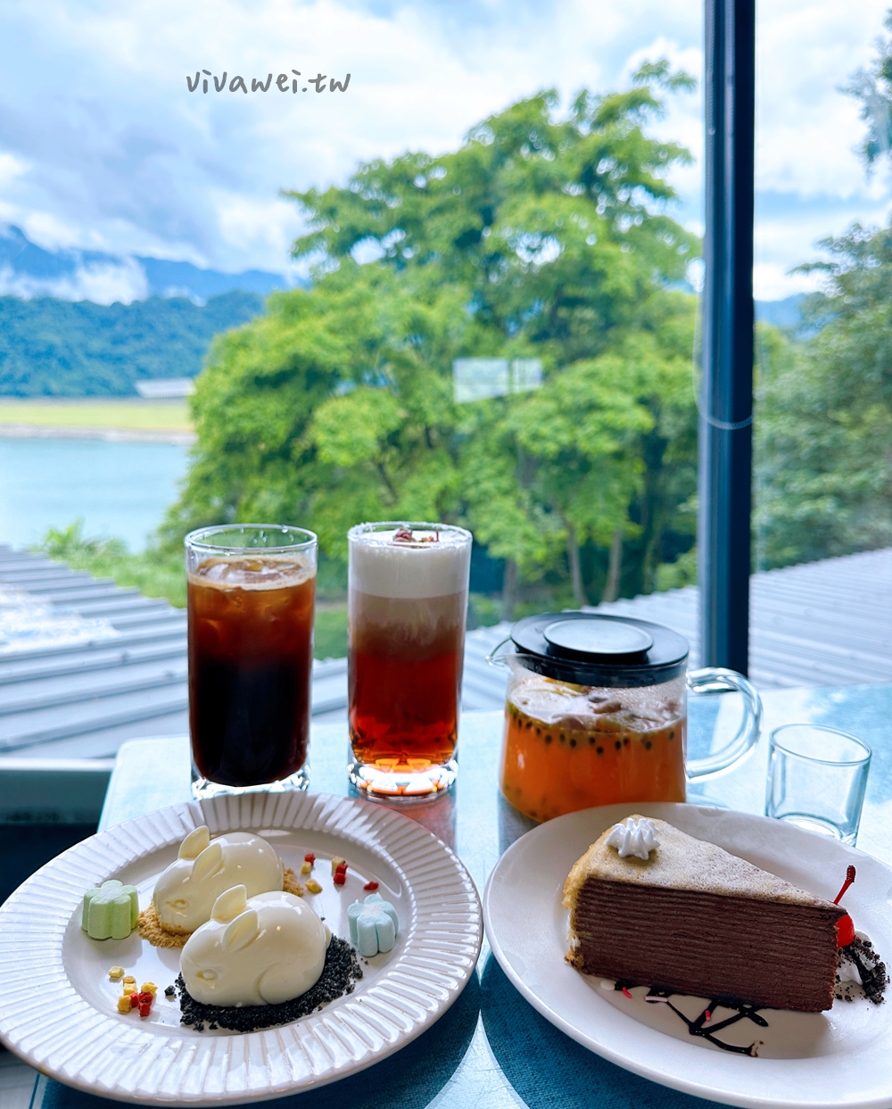 桃園大溪美食｜『環湖咖啡好食』眺望石門水庫的景觀餐廳！坐擁絕美湖景！