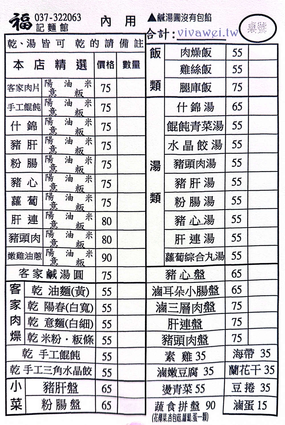 苗栗市美食｜『福記麵館』不藏私！回購無數次的超級愛店！南苗市場內必吃麵食及現切滷味小吃！