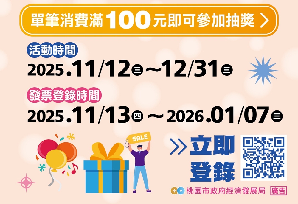 桃園人照過來!普發現金1萬元~在桃園購物&美食&旅遊消費都能加倍送!桃園百倍奉還與商圈週年慶加碼活動! 桃園人照過來!普發現金1萬元~在桃園購物&美食&旅遊消費都能加倍送!桃園百倍奉還與商圈週年慶加碼活動!