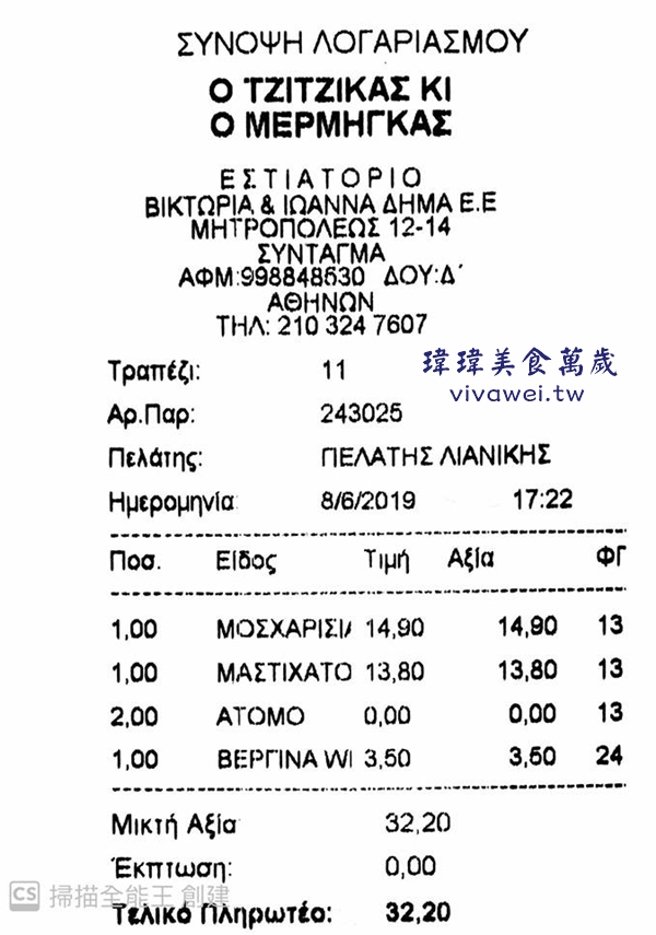希臘雅典美食｜『Tzitzikas&Mermigas』食尚玩家推薦~必吃的奶油雞肉天使髮絲麵!