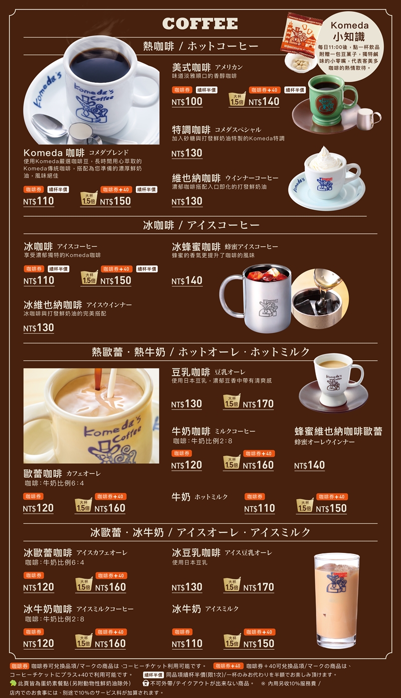 台北士林美食｜『客美多咖啡-士林店』來自名古屋的咖啡所~11點前買咖啡就送早餐~最低只要100元~