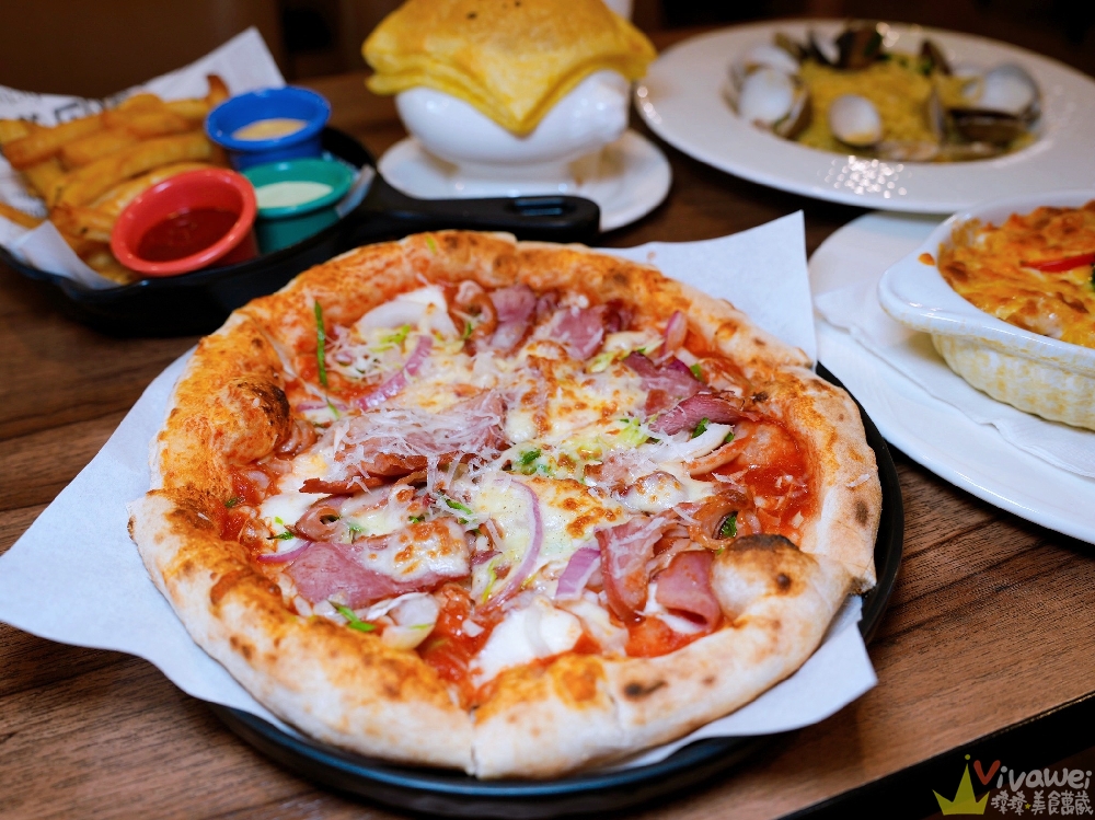 桃園中壢美食｜『Mint Pasta 中原店』高CP值的義大利麵&焗烤&手工窯烤披薩～還有貼心供應素食餐點！