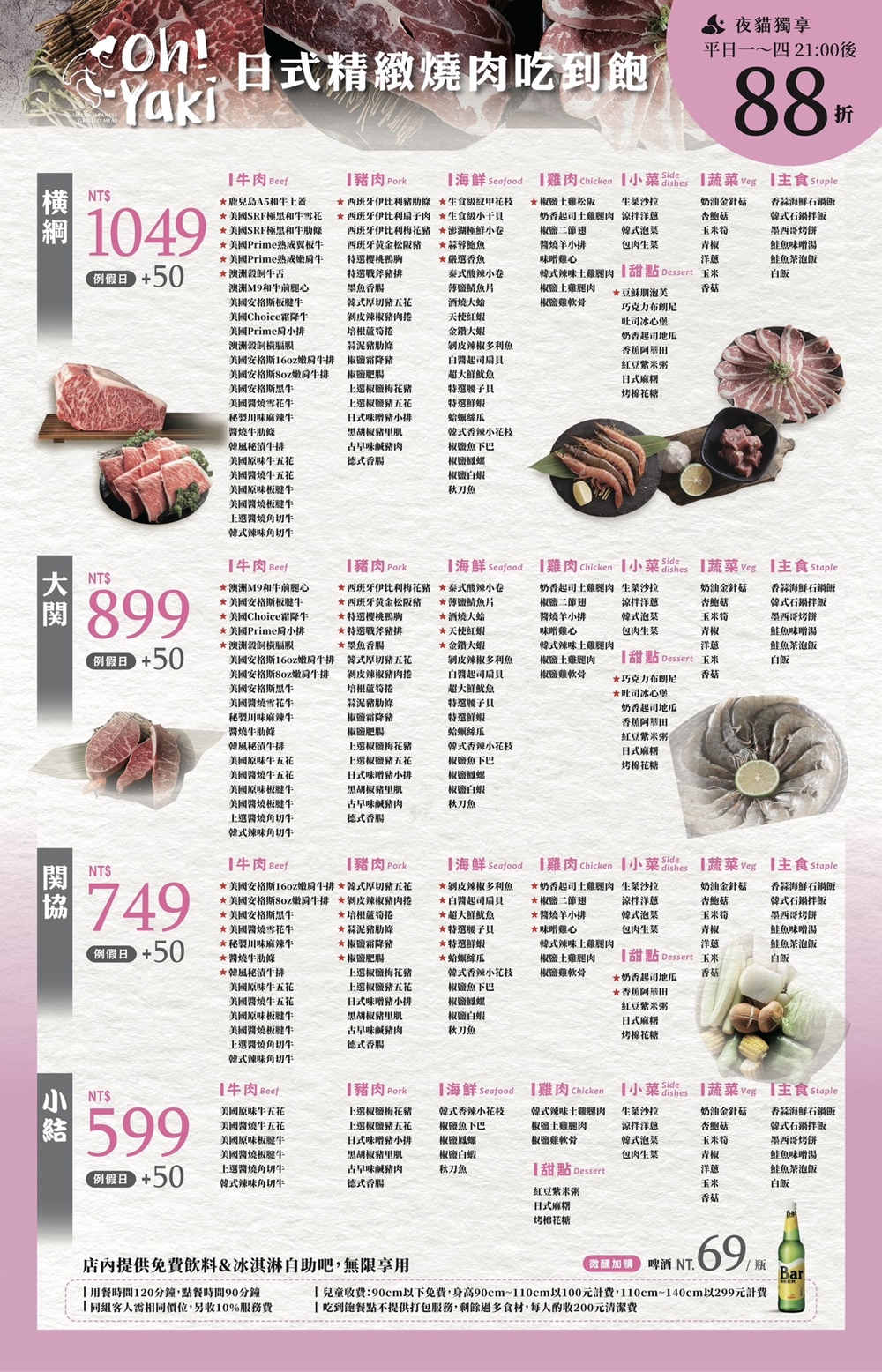 桃園中壢美食|『Oh ! Yaki 日式精緻炭火燒肉』中壢燒烤吃到飽推薦!599元起享海鮮及肉品無限吃到飽! 桃園中壢美食|『Oh ! Yaki 日式精緻炭火燒肉』中壢燒烤吃到飽推薦!599元起享海鮮及肉品無限吃到飽!