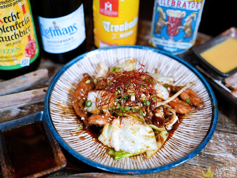 台北中山美食｜『ABV日式居酒館-台北中山店』最具話題性的稻草燒盛合！還有大阪燒,廣島燒,串燒等日式美食~搭配300多款精釀啤酒~小酌小聚的深夜美食首選！