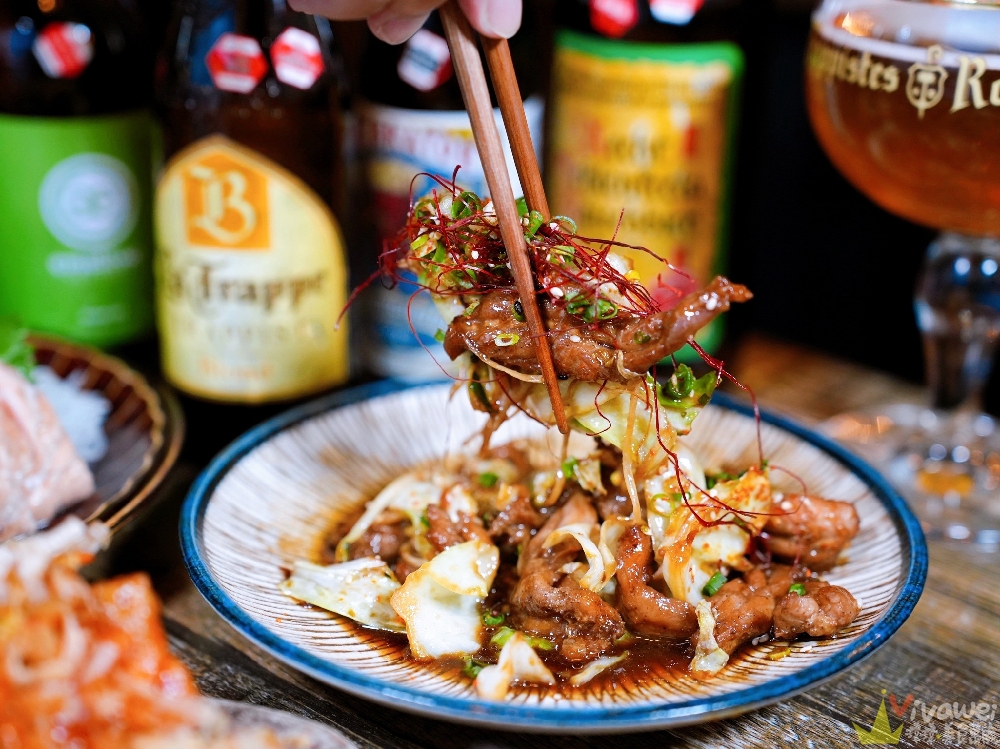 台北中山美食｜『ABV日式居酒館-台北中山店』最具話題性的稻草燒盛合！還有大阪燒,廣島燒,串燒等日式美食~搭配300多款精釀啤酒~小酌小聚的深夜美食首選！