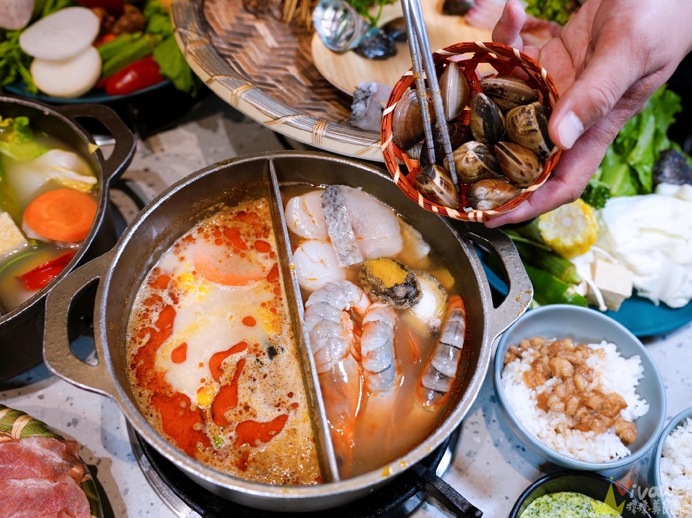 苗栗頭份美食｜『月團圓雞湯火鍋-苗栗頭份店』火鍋控必收！2025全新裝潢自助吧大升級！個人獨享鴛鴦鍋～蔬菜品項豐富～高品質鍋物專賣！