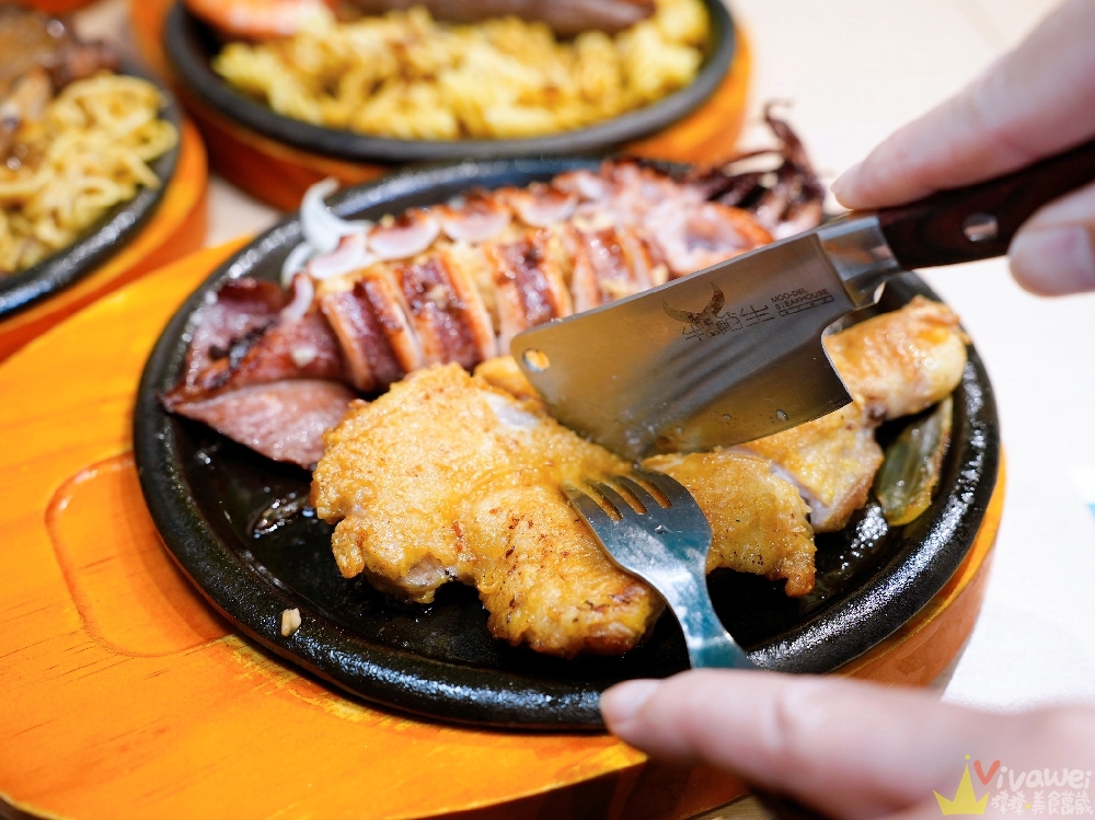 新竹竹北美食｜『牛範生台式蒜香牛排』牛排界的模範生～高CP值平價牛排！加鐵板麵&獨家油封蒜醬都免費！還有豐盛自助吧吃到飽！