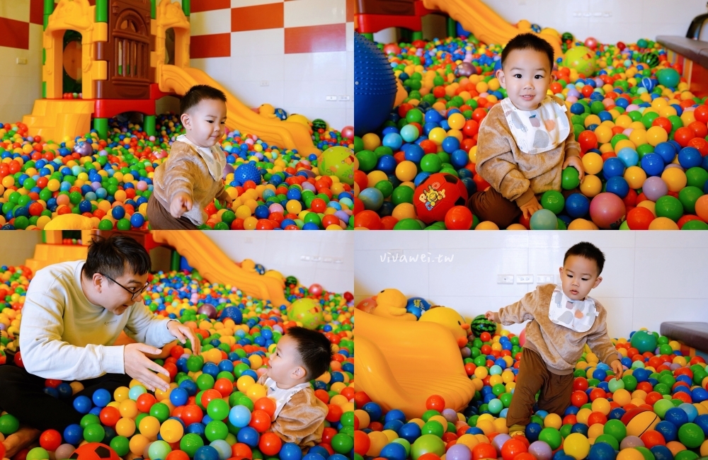 宜蘭羅東住宿｜『宜蘭羅東Candy民宿』夢幻糖果屋親子民宿~室內球池溜滑梯+電動車+正版樂高積木牆+溜滑梯房型開箱！