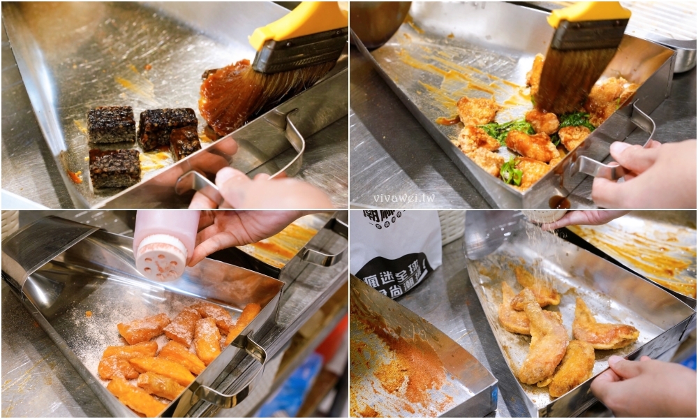 苗栗市美食｜『潮麻吉 香雞潮牌（苗栗中華店）』北苗炸物推薦！現炸現吃最好吃！必吃甜不辣+三角骨+傳統刷醬雞排！