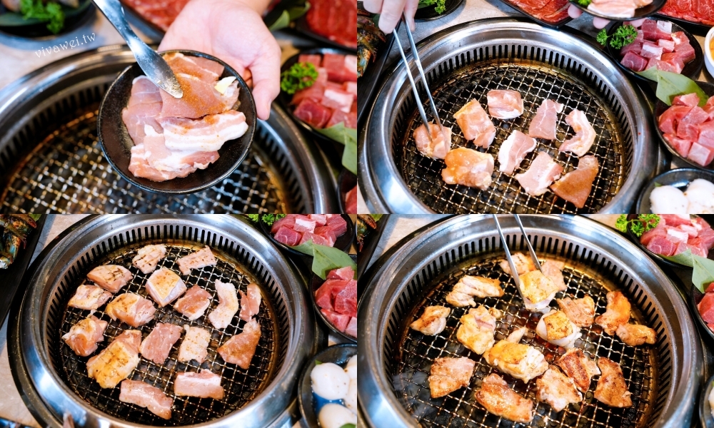 桃園市美食｜『三柒燒肉專門店-桃園中華店』桃園火車站新開幕燒肉吃到飽！日本A5和牛+波士頓龍蝦+松葉蟹腳+鱈場蟹腳無限供應～1988元頂級燒肉吃到飽推薦！