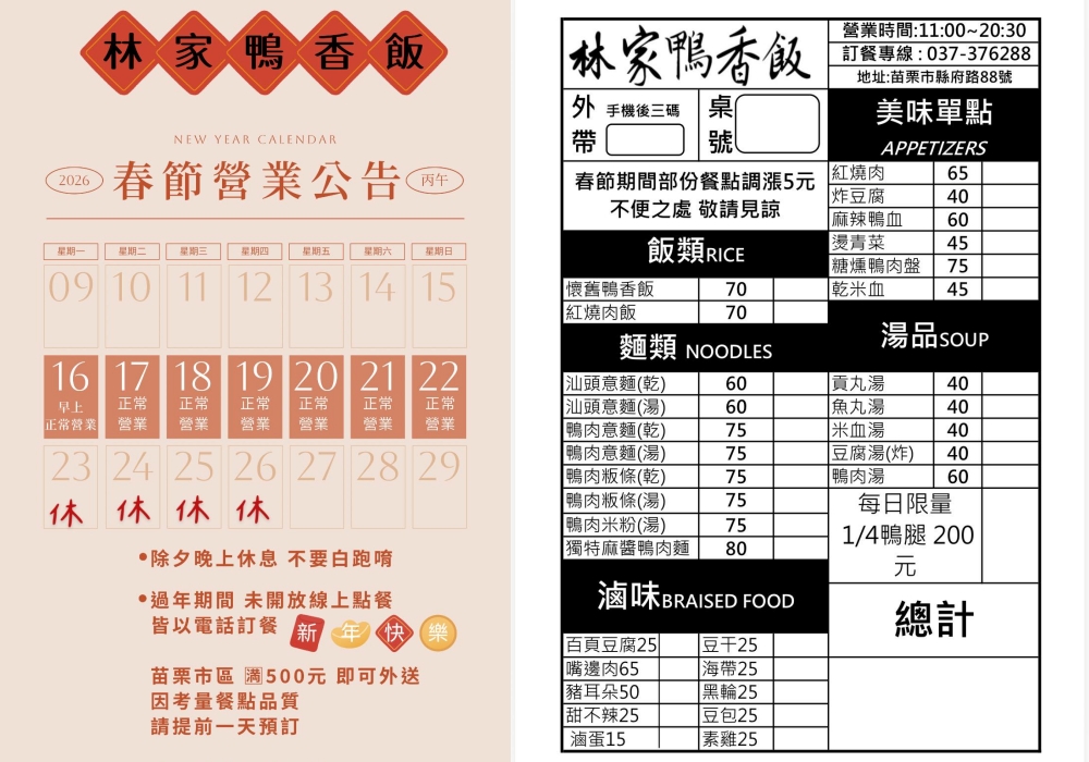 苗栗市美食｜『林家鴨香飯』必吃懷舊鴨香飯~還有炸紅燒肉,炸豆腐,蝦捲及綜合滷味等品項！