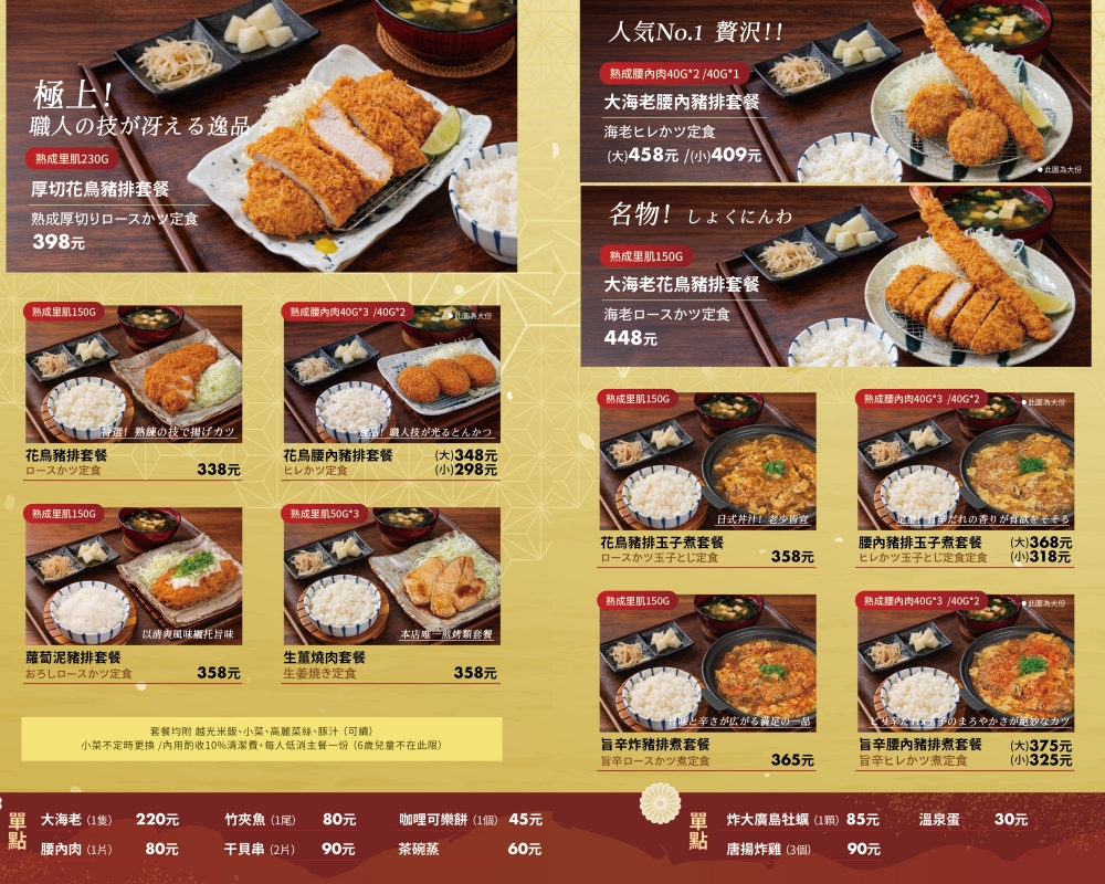 苗栗市美食｜『花鳥豬排』熟成炸豬排專賣店！內用越光米,味噌湯,高麗菜絲,熱紅茶無限享用！平日商業午餐&外帶便當都推薦！